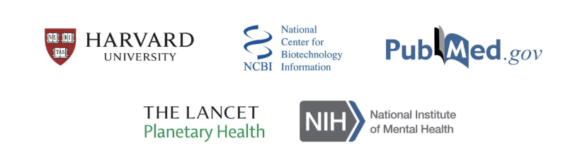 Referências científicas: Harvard University, NCBI, PubMed, The Lancet e NIH